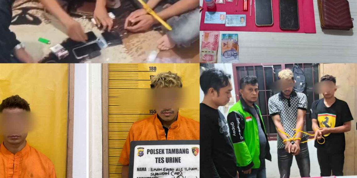 Digerebek Polisi di Kualu, Dua Pengedar Sabu 21,5 Gram Tak Berkutik di Tangan Tim Opsnal Polsek Tambang